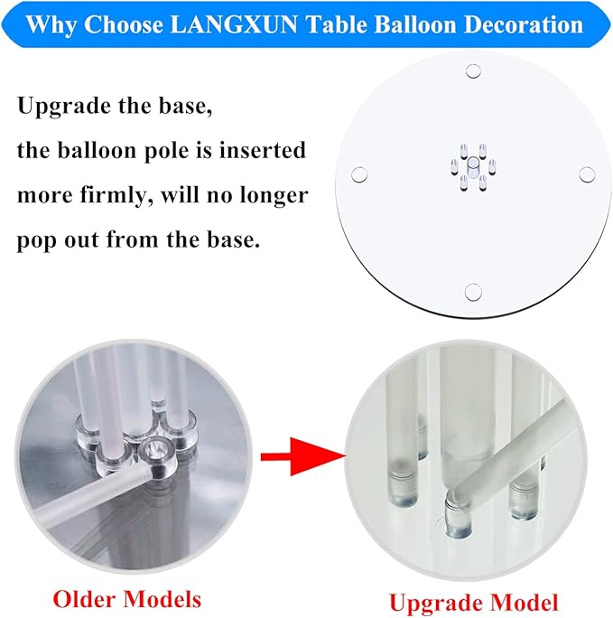LANGXUN 28" Height Table Balloon Stand Kit - Image 6