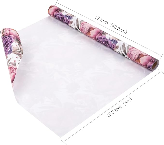 WRAPAHOLIC Kraft Floral Wrapping Paper - Image 4