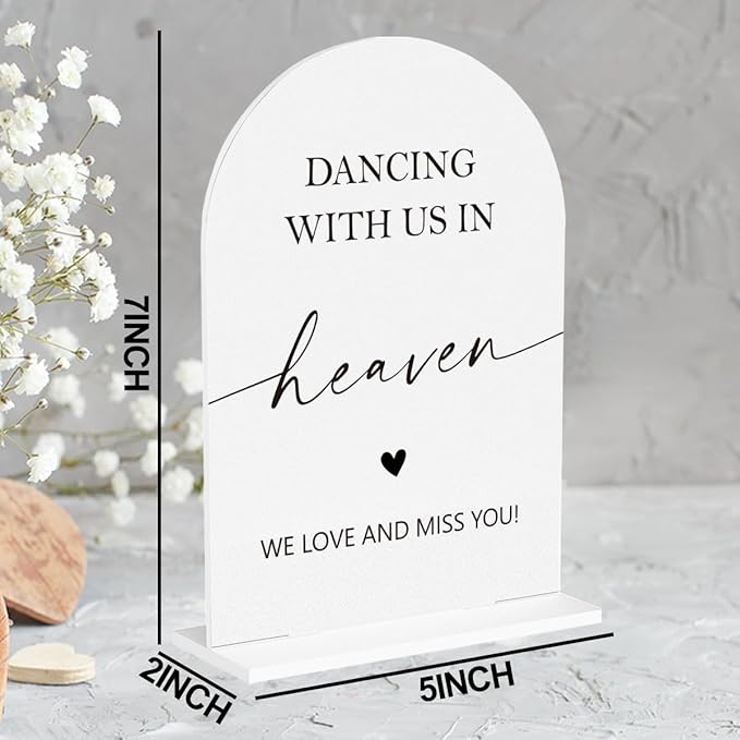 In Loving Memory Wedding Sign, Dancing - Image 2