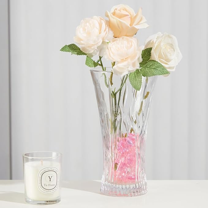 Homtable 150 Pieces Pink Red Acrylic Heart Table Scatter Vase Fillers, 5 Colors - Image 4