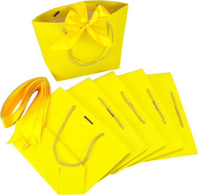 HUAPRINT Gift Bags with Handles, 7.48×3.54×7.9 inches, Party Favor Bags with - Image 5