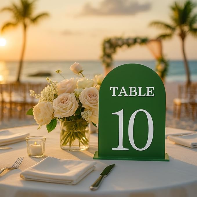 Arch Wedding Table Numbers 1-10 - Image 5