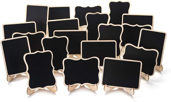 ONUPGO 20 Pack Mini Chalkboards Signs - Image 2