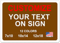 avgrafx Custom Metal Signs, 10x7 inches, Solid Aluminum, UV Printed, Portrait by avgrafx