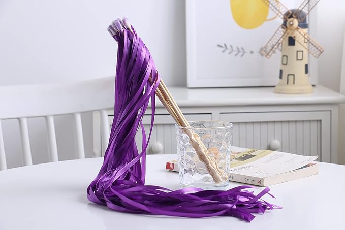 100PCS Ribbon Stick Wands Wedding Streamers - Image 2