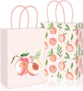 JarThenaAMCS 24Pcs Peach Paper Gift Bag Pink Treat Bags by JarThenaAMCS