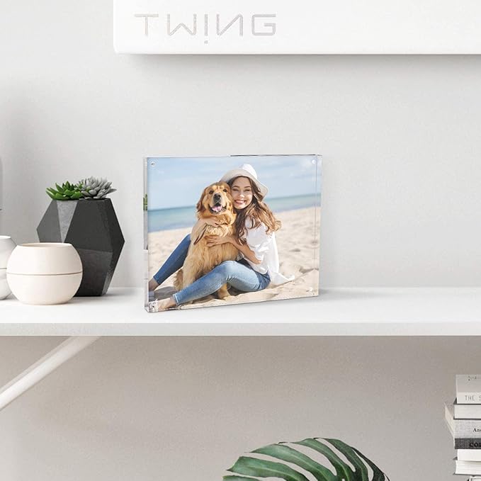 TWING Acrylic Picture Frame 8x10, 5 Pack 8x10 Magnetic Photo Frame 12+12 MM - Image 5