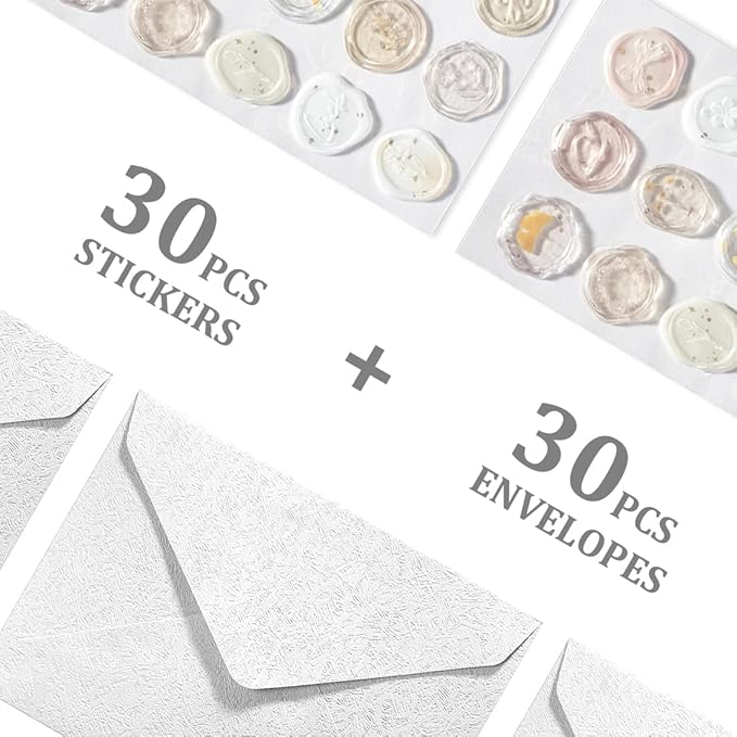 30 Pieces A6 Envelopes with 30 Seal Stickers, 6.32 x 4.45 inch Envelopes - Image 5