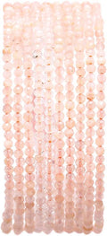 Faceted Natural Sunstone Stone Round Loose Semi Gemstone Beads by Beadia