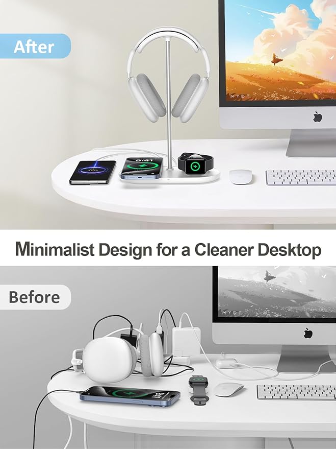 TopMade 5 in 1 Headphone Stand for Desk - Image 5