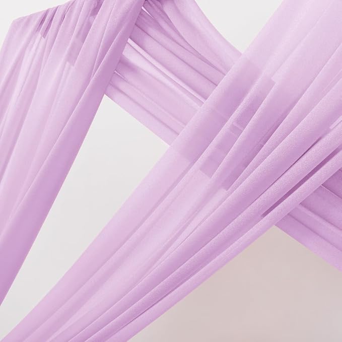 MLMC Lilac Purple Wedding Arch Draping Fabric 1 Panel 29" x 20 FT Extra Long - Image 3