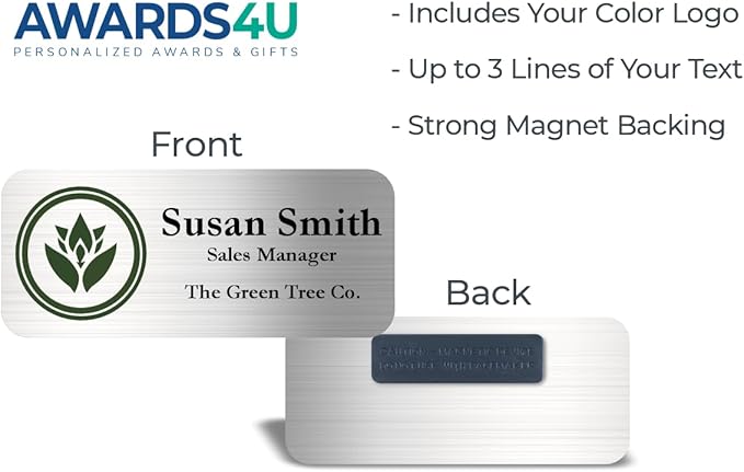 Custom Name Tag with Logo - Image 3