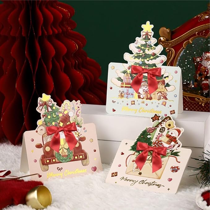 2.5" Hgzgch Red Satin Ribbon Bow - Image 5