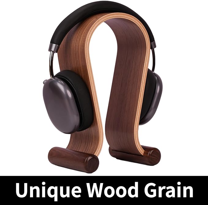 Wood Headphone Stand for Desk - Image 4