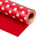 Burymento Red and White Dots Wrapping Paper, Reversible Pink Gift Wrap by BurymentoisaprofessionalwrappingpaperbrandThewrappingpaperismadeofkraftpaperpearlescentmatteglossyglitterbrushedlaserandothermaterialsdouble-sidedprintingbackcuttingandotherdetailsOriginalpatternscarefullymadewrappingpaperbrand