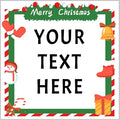100-1000pcs Custom Stickers Merry Christmas Stickers Personalized Labels by Unknown