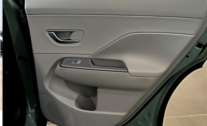 4pcs Carbon Fiber Style Front Rear Doors Window Glass Lift Switch Panel Cover - Image 4