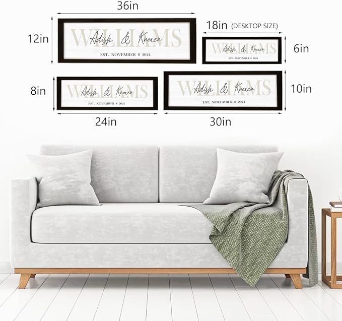 Wedding Gifts for Couples 2025, Custom Wood Sign for Bridal Shower Gift - Image 3