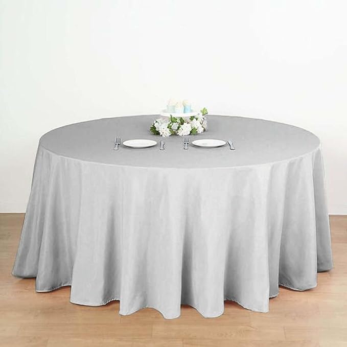 Efavormart Round Tablecloth, 132 Inch Stain & Wrinkle Resistant Washable Table - Image 3