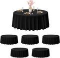 EMART Round Tablecloth Black 120 inch Circular Polyester Table Cover by EMART