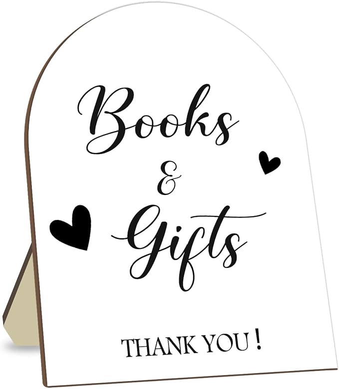 Books & Gifts Minimalist Decor Baby Shower Welcome Sign, 8 * 10IN by CelebrateEveryMoment