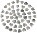 Gerrii 50 Pcs Heart Healing Stone Bulk Quartz Heart Inspirational Stones Gift by Gerrii