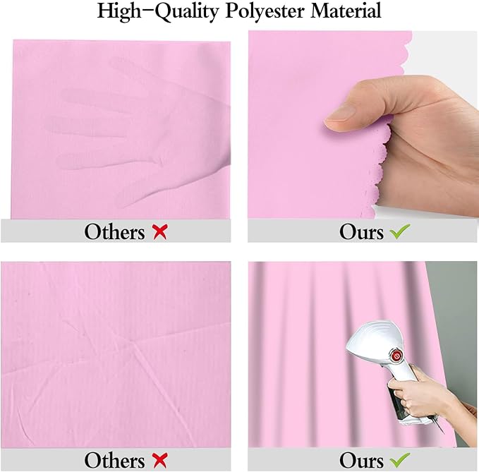 5x7FT Pink Backdrop for Screen Photography, High-end Polyester Photo Background - Image 6
