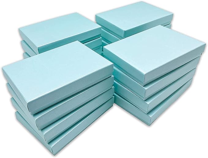 TheDisplayGuys - 25-Pack #53 Kraft Paper Cardboard Gift Boxes/Jewelry Cases w. - Image 4