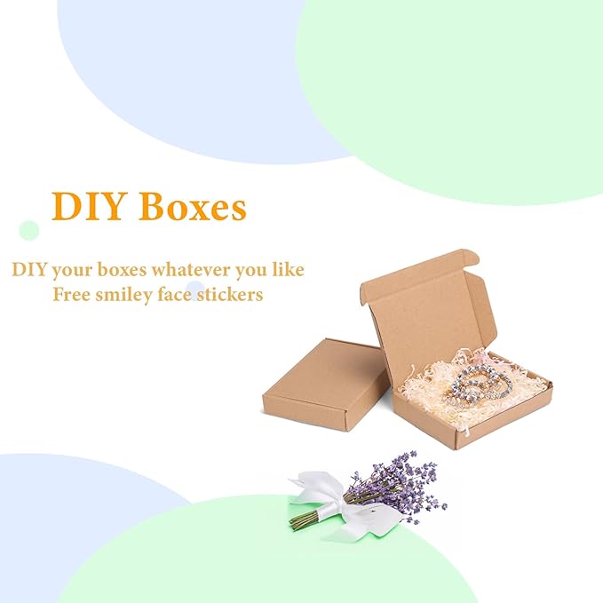 MEBRUDY 6x4x1 Inches Shipping Boxes Pack of 50, Small Corrugated Cardboard Box - Image 7
