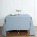 Efavormart 90" Dusty Blue Wholesale Linens Polyester Square Linen Tablecloth by efavormart