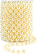 Faux Ivory Pearl Garlands - 10mm Christmas Tree Beads - 11 Yards Strands - by YAXINRUI