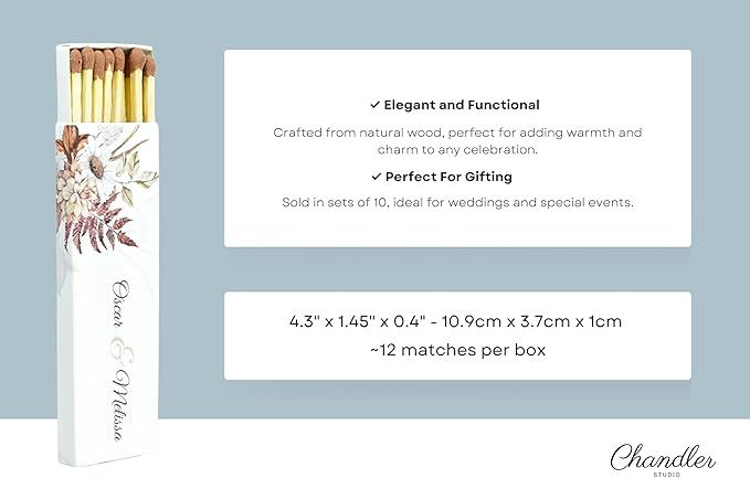10 Boxes - Customized Matchboxes Colorful Tips - Image 2