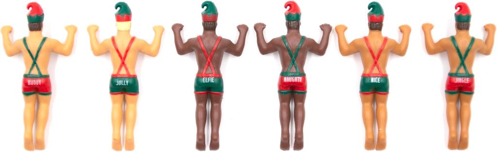 NPW Elf Buddies Drink Markers, Wine Glass Charms, Holiday Office Party - Image 2
