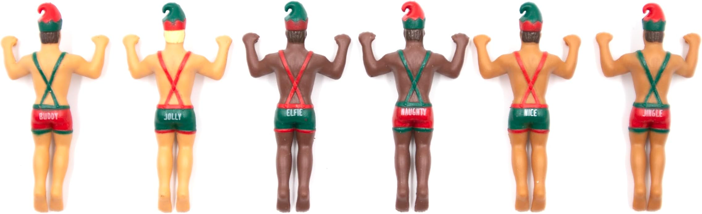 NPW Elf Buddies Drink Markers, Wine Glass Charms, Holiday Office Party - Image 2