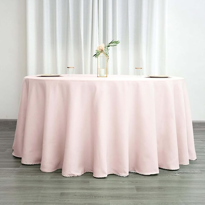 Efavormart Round Tablecloth, 120 Inch Stain & Wrinkle Resistant Washable Table - Image 3
