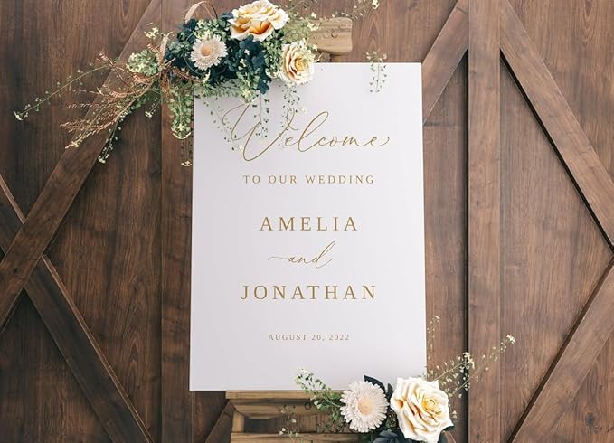 Welcome Sign For Wedding, Welcome To Wedding Sign, Calligraphy Welcome Sign - Image 3