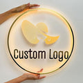 Custom Business Logo Neon Sign for Personalized Company Store UV Metal Acylic by HDJSIGN
