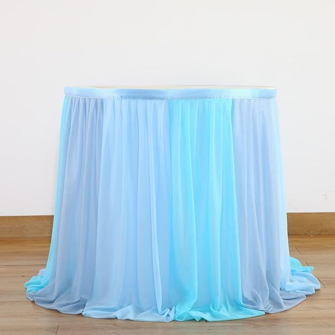 Frozen Theme Party Tulle Table Skirt - Image 4