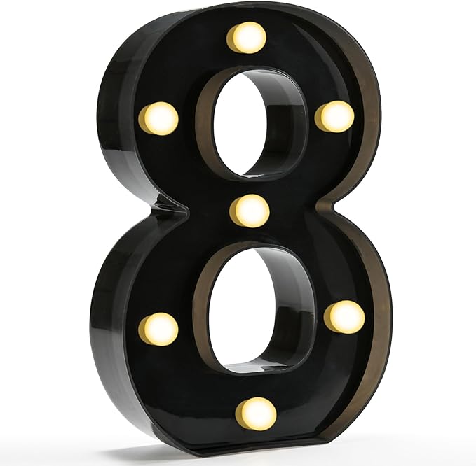 Pooqla Decorative Led Light Up Number Letters by Pooqla