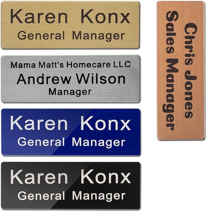 Custom Engraved Name Tag Badge for Business Personalized Identification - Image 6