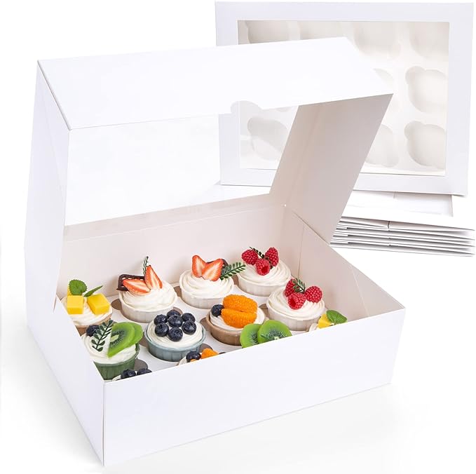 VGOODALL 12 Count Cupcake Boxes by VGOODALL