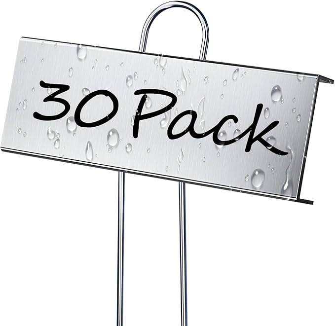 30 Pack Metal Plant Labels for Outdoor Garden Waterproof Plant Markers by cureder