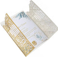 MillaSaw Metallic Gold Gate Invitation by MillaSaw