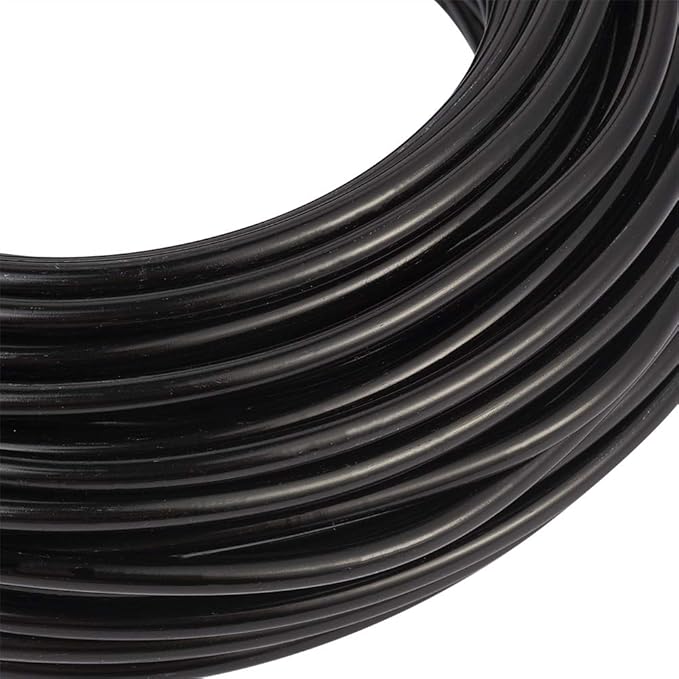 Fashewelry 65.6 Feet 3.5mm Aluminum Wire Black Bendable Metal Craft Wire - Image 5