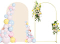 7.2FT Wedding Arch Backdrop Stand and Beige Arch Cover, Parties Decoration. by SPRITEDISPLAY