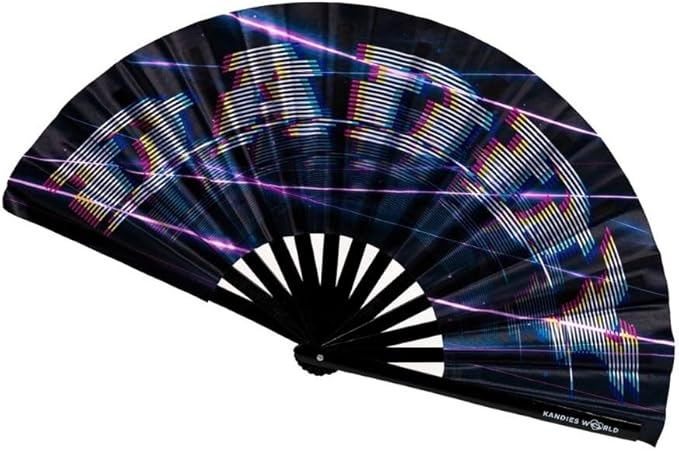 Kandies World Custom Festival Folding Hand Fan by KandiesWorld
