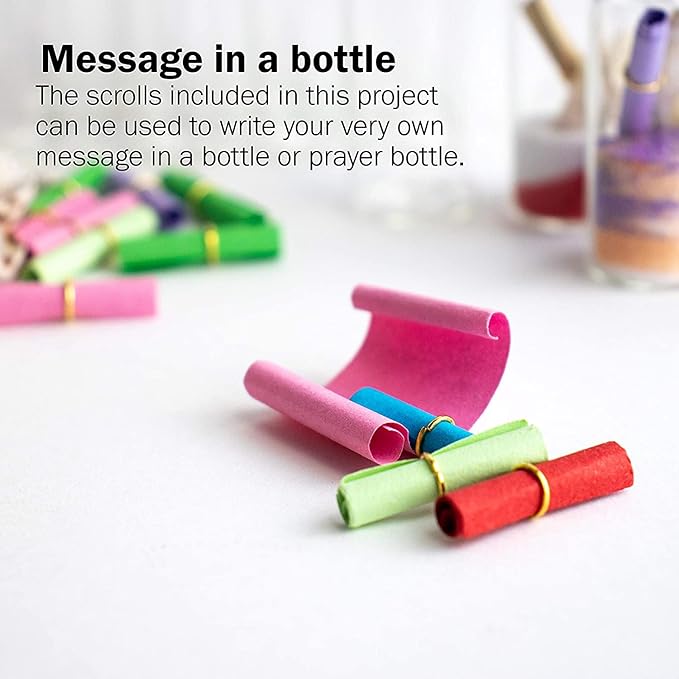Upper Midland Products Sand Art Wishing Bottles, Bulk Sand Art She Shell Set - Image 4