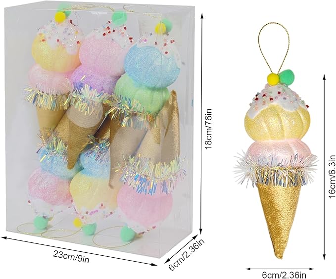LANGXUN 6pcs Ice Cream Candy Land 2025 Xmas Birthday Party Suppiles Decoration - Image 2