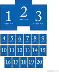 Andaz Press Royal Blue Table Numbers 1-20, 4x6-Inches by AndazPress