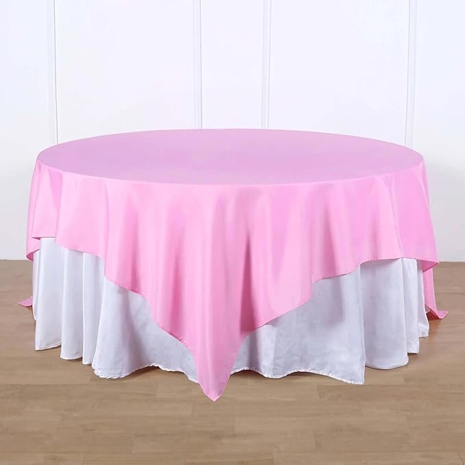 Efavormart 90" Square Polyester Table Overlay by efavormart